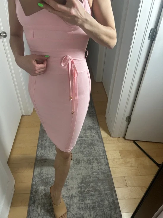 Pink Bandage Dress - Picture 3 of 6